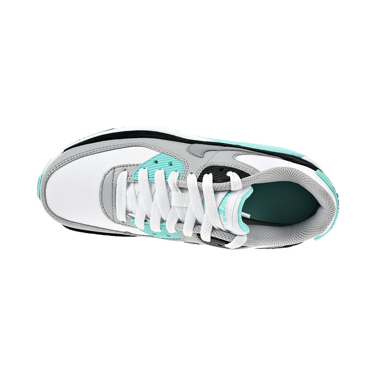 Toepassen uitzetten Panter Nike Air Max 90 LTR Big Kids' Shoes White-Light Smoke Grey-Hyper Turquoise  cd6864-102 - Walmart.com