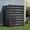 Black, variant on EastVita Black 2 Panel Outdoor Privacy Screen 38W x 50H No Dig AC Unit Fence Aluminum Frame Horizontal Vinyl Walls for Air Conditioner Pool Equipment Trash Can Enclosure Patio Backyard