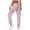Pink, variant on XuJwPNcy Women's Hiking Capris Quick Dry Cargo Joggers Pants Athletic Lounge Casual Solid Color Lightweight for Outdoor