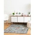 thumbnail image 3 of Unique Loom Isabella Collection Area Rug - Rossellini (7' 10" Square Blue/Beige), 3 of 8