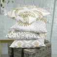 thumbnail image 4 of Phantoscope New Living Series Duplex Printing Decorative Throw Pillow, 18" x 18", Coffee, Set of 4, 4 of 5