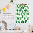 thumbnail image 6 of 12.5" x 9" Acrylic Clipboard with Silver Metal Clip Office and Classroom Essential Shamrock Pattern, 6 of 7