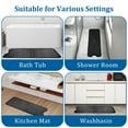 thumbnail image 7 of LIZEVINC Shower Mat for Bathtub Bath Mat for Tub,39" x 16" Non-Slip Bathtub Mat Machine Washable Tub Mat with Suction Cups & Drain Holes,Black, 7 of 7