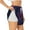White, variant on Bohemian Vintage Pattern Print Women's Sports Shorts with Drawstring Elastic Waistband for Running, Yoga, Fitness-Medium