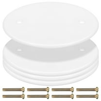 LEDMOMO Wall Hole Cover Plate Ceiling Hole Covers White PP 4Pcs