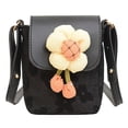 thumbnail image 1 of Bolso bandolera flores-negro, 1 of 5