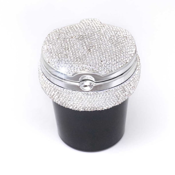 Cenicero De Diamante Para Coche Con Luz Led, Cenicero Portátil Multifuncional Para Coche, Accesorios Para Interior De Coche Minnieouse VI009000-04
