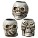 thumbnail image 2 of Fiudx Calavera de Esqueleto de Halloween, Artesanía de Resina Realista, Material Duradero, Tamaño Compacto, Decoración para El Hogar y El Jardín, Fiesta Temática de Terror, Diseño En Blanco y Negro,, 2 of 7
