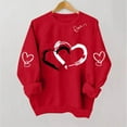 thumbnail image 6 of Dgankt Women Clothing Valentines Day Sweatshirts for Women Valentine Sweatshirt Love Heart Graphic Pullover Tops Casual Holiday Tops XS-XL, 6 of 7