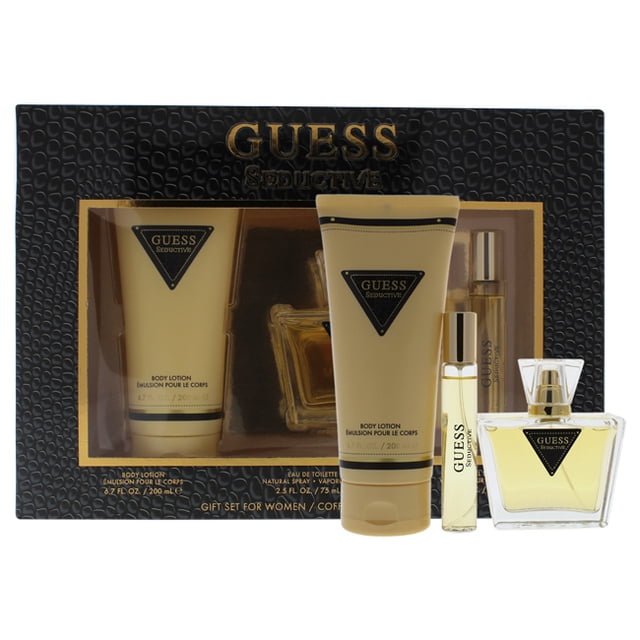 Guess Seductive by Guess For Women - 3 PC Gift Set 2.5oz EDT Spray, 0.5 oz EDT Spray, 5.7 oz de loción corporal Guess Guess