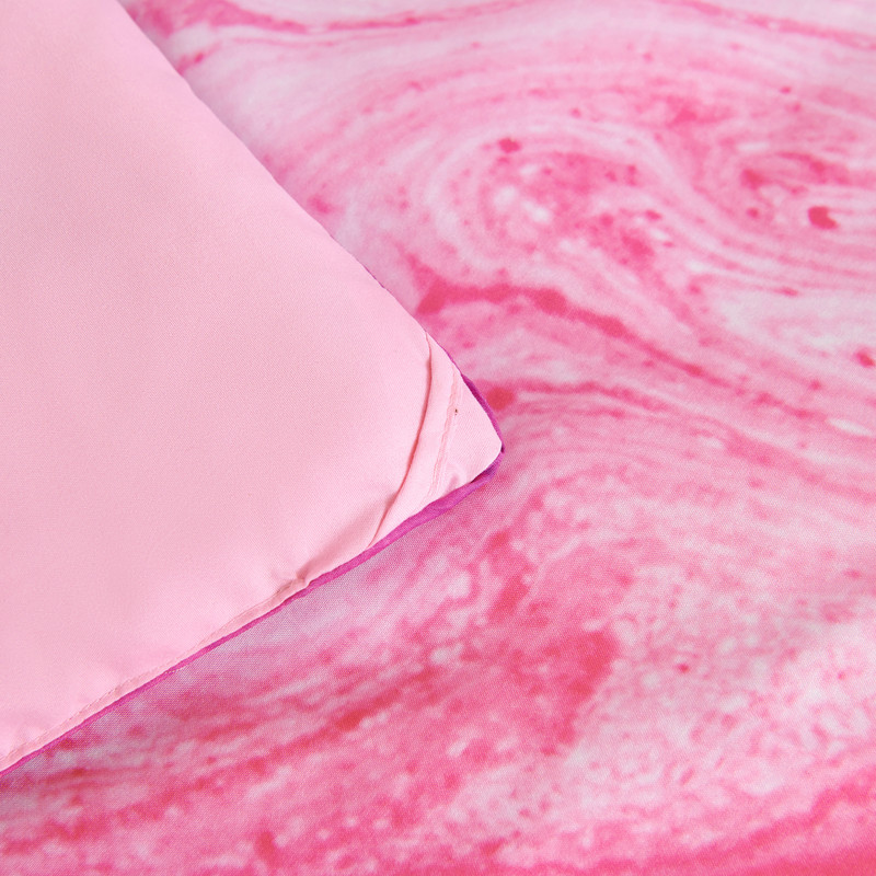 Koniroom 3-Piece Tie Dye Comforter Set King Size - Colorful Vibrant Reversible Pink Kids Marble Bedding with Pillow Shams, Perfect for Teen Girls