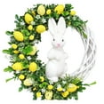 thumbnail image 4 of Riforla Easter Bunny Wreath Festive Floral Decoration for Home Easter & Spring Wreath C, 4 of 4