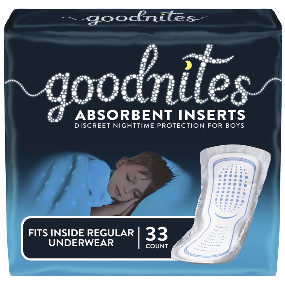 GoodNites Goodnites Boys' Absorbent Bedwetting Underwear Inserts, One