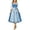 Blue, variant on Huangx Women Oktoberfest Dress - Halloween Dirndl Dress with Embroidery, German Beer Dress for Oktoberfest Party Carnival and Dress Up Blue L