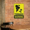 thumbnail image 3 of Tornado Warning Sign 12 X 8 Inches Aluminum Sign Reflective - Uv Protected, Waterproof, Weatherproof And Fade Resistant - 4Pre-Drilled Holes, 3 of 6