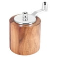 thumbnail image 3 of Salt and Pepper , Hand Crank Wood Pepper Grinder Salt Shaker, 3 of 4
