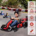 thumbnail image 5 of EastVita 24V Electric Go Kart,300W Powerful Drift Kart Ride on Car for Kids, Electric Pedal Kart,with 300W Strong Motor, Drift/Sport Mode, Big Battery, Eva Tire, 5 of 8