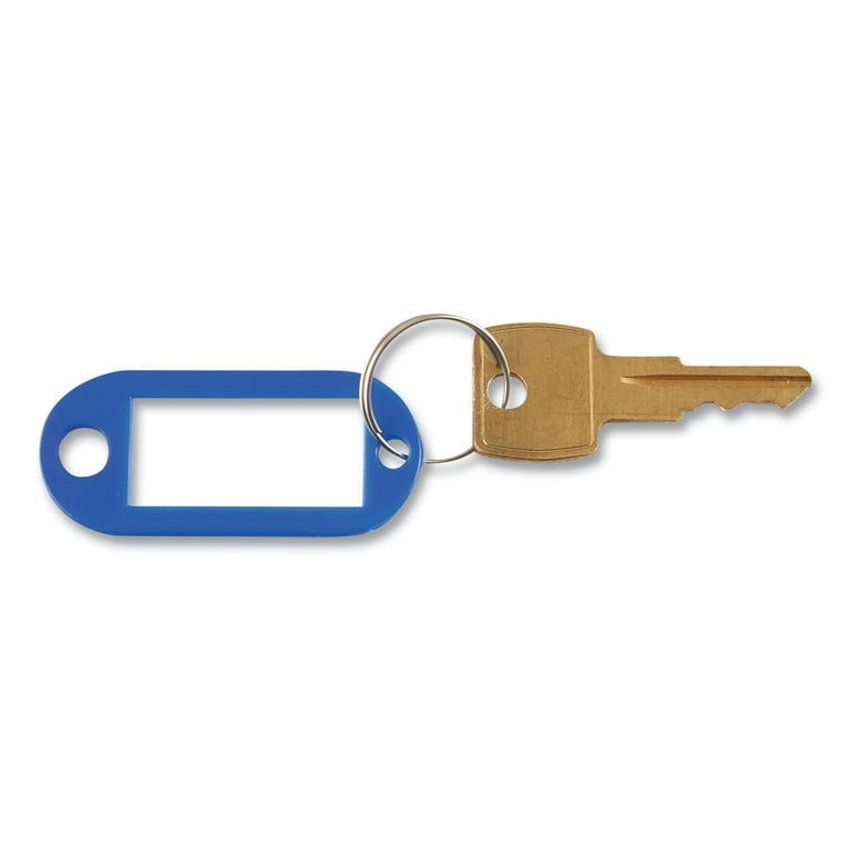 Key Tags Label Window, 0.88 x 0.19 x 2, Dark Blue, 6/Pack Key Tags Label Window, 0.88 x 0.19 x 2, Dark Blue, 6/Pack