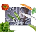 thumbnail image 2 of Carolines Treasures BDBA0303LCB Owl on a Tree Branch in the Snow Glass Cutting Board Large, 12H x 16W, multicolor, 2 of 2