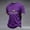 Purple, variant on Men's We The People Means Everyone Polo Shirt with Rainbow Fist Graphic and Colorful Collar Trim Featuring Short Sleeves Black L