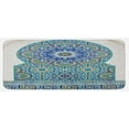 thumbnail image 1 of Moroccan Kitchen Mat, Ceramic Tile Antique East Pattern Heritage Architecture Print, Plush Decorative Kitchen Mat with Non Slip Backing, 47" X 19", Pale Coffee Turquoise, by Ambesonne, 1 of 1