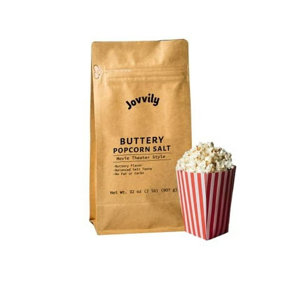 Jovvily Buttery Popcorn Salt - 2lb - Theater Style - Tasty Flavor