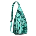 thumbnail image 1 of Aesthetic Cheetah Sling Backpack - Fashion Forward Spot Pattern, Layered Storage Shoulder Bag, 1 of 4