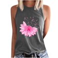 thumbnail image 3 of VKOYWKM Pink Ribbon Tank Tops for Women Breast Cancer Awareness Tank Top Sleeveless Shirts Breast Cancer Survivor Inspirational Tank Top, 3 of 5