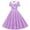 Purple, variant on lnmuld Girls Polka Dot Dress Short Sleeve Swing Dress for Casual and Party Wear Size:9-10 Years