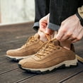 thumbnail image 2 of WEAIXIMIUNG Espadrilles pour Hommes 12 Wide Chaussures de Randonnée d'Extérieur en Cuir à Lacets pour Hommes Chaussures de Sport Décontractées de Randonnée, 2 of 7