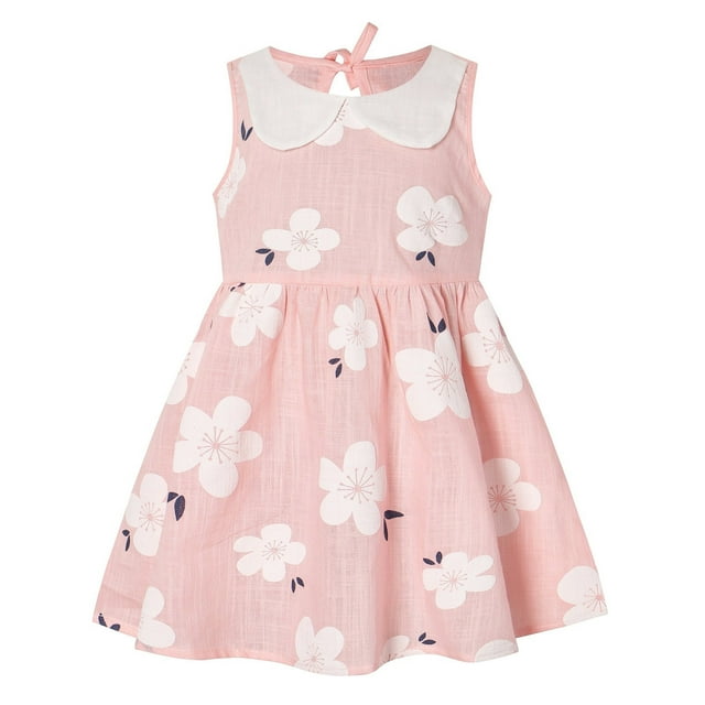 Robe Débardeur Sans Manches à Col Claudine pour Tout-Petits, Enfants, Bébés Filles, Robe de Princesse