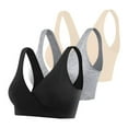 thumbnail image 5 of 4Pcs Maternity Lingerie Sleep Bra Postpartum Crossover Nursing Bra, 5 of 5