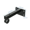 thumbnail image 3 of ORDDIART 1Set Modern Floating Shelf Bracket Black Wall Mounted Shelf Support Durable Iron and Plastic, 3 of 4