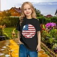 thumbnail image 5 of GERsome Unisex Kids 4th of July T-Shirts Boys Girls Cotton Short Sleeve Casual Crew Neck Patriotic Tops American Flag Graphic Tee, Sizes 7-8 Years, 5 of 9