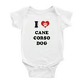 thumbnail image 1 of I Heart Cane Corso Dog Funny Cute Baby Bodysuits, 1 of 5