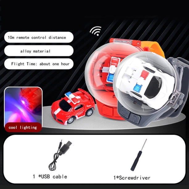 Xihbxyly Liquidación de Verano Mini Control Remoto, Coche de Juguete, 2,4 Ghz, 2022, Reloj de Pulsera para Carreras, Carga Usb, Pequeños Juguetes Interactivos Rc, Cumpleaños para Niños y Niñas