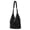 black, variant on Genuine Leather Large-Capacity Bucket Bag for Women, Versatile Crossbody and Shoulder Bag with Zipper Closure and Multiple Pockets, Urban Minimalist Style Everyday Commuter Tote