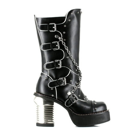 Hades Shoes H-Motorhead Buckles Buckles & more Buckles 4 heel Boot 7 / Black