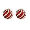 thumbnail image 2 of sruoe Christmas Tree Ornaments, Ball Ornaments Set, Balls Decorate, Christmas Decorations for Xmas Tree Ball, Flocked Christmas Balls, Hanging Tree Ornament Ball for Xmas Holiday Party Decor, 2 of 5