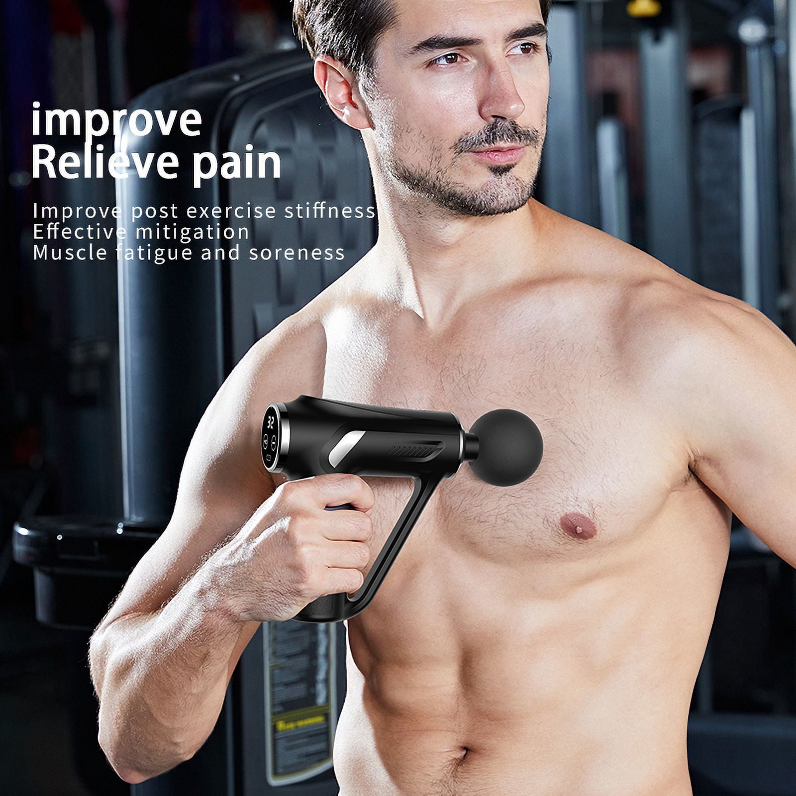 Professional Deep Tissue Massage Gun Portable Fascia Gun for Effective Body Muscle Relaxation