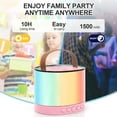 thumbnail image 3 of Bluetooth Karaoke Speaker with 2 Microphones Bluetooth 5.3 for Kids Adults Hifi Party Speaker for Birthdays, 3 of 7