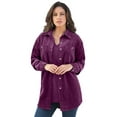thumbnail image 5 of Roaman's Women's Plus Size Corduroy Big Shirt, 5 of 5