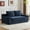 Blue, variant on Jopath Floor Sofa Loveseat Sofa, Comfortable Deep Seat Sofa Bed, Modern Small Corduroy Couch Reversible Cushion With Pillows For Living Room Bedroom,White