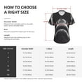 thumbnail image 4 of Vsdgher Black And White Shark Women Shirts V Neck Short Sleeve Tops T-Shirt Basic Tees, S to 3XL3X-Large, 4 of 5