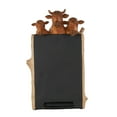 thumbnail image 6 of DecMode Cow Chalkboard Polystone Decorative Sign with Brown Tree Trunk Frame, 1-Piece, 6 of 9