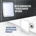 thumbnail image 6 of Mirrorvana Small Travel Shower Mirror - Fogless Shower Shaving Mirror with Triple Suction Cups, Anti-Fog & Shatterproof Stick On Shave Mirror for Bathroom and Travel - 5.3" x 5.3", 6 of 7