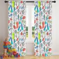 thumbnail image 5 of Blackout Kids Curtains,Colorful Sports Items Pattern Childrens Insulated Curtains Set Of 2,Bedroom Essentials,Toddler Room Decor 42"x84", 5 of 5