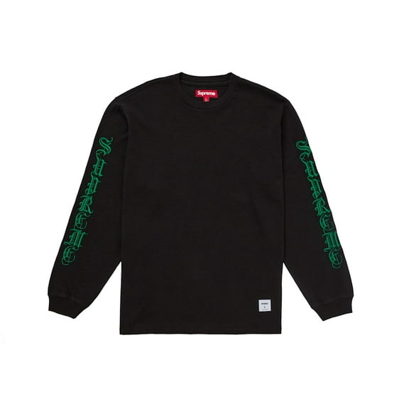 Supreme Men's Old English L/S Top Black, from StockX