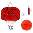 thumbnail image 1 of 1 Set Hanging Basketball Hoop Set With Mini Basketball For Home Office Bedroom, 1 of 5
