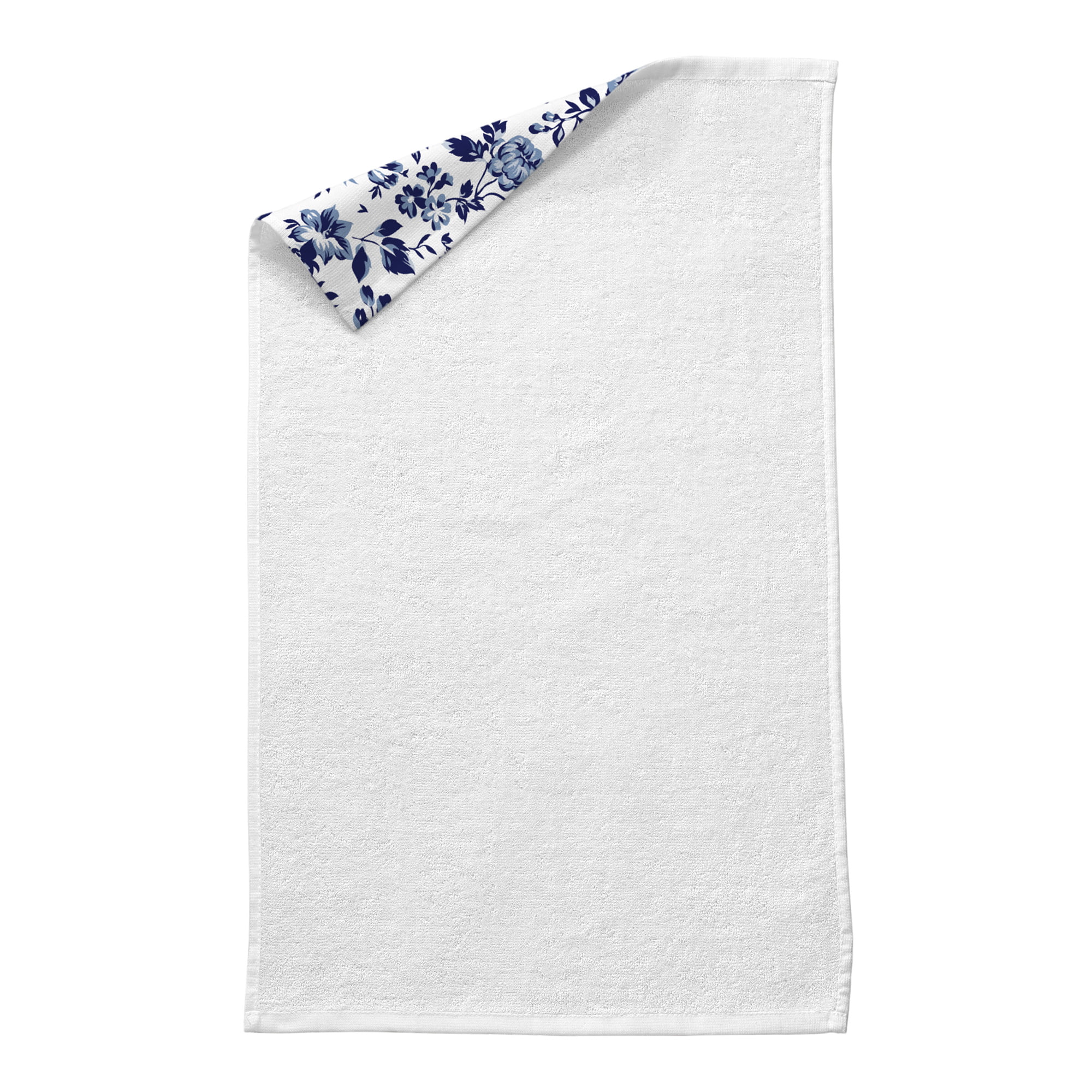 Monarch Brands Cooks Linen 15 x 25 Blue Windowpane Pattern 32 oz. 100% Cotton  Terry Kitchen Towel - 12/Pack